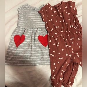 Baby Heart Printed Dress & Romper🤍